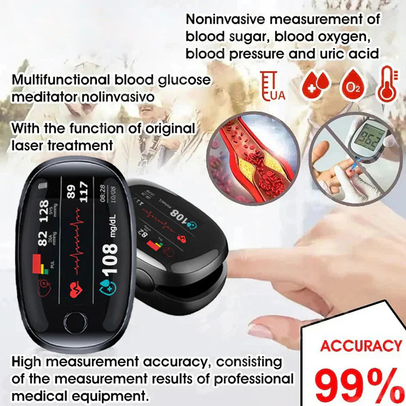🏆2026 Latest Non‑Invasive Glucose Monitor – Needle‑Free Health Tracking